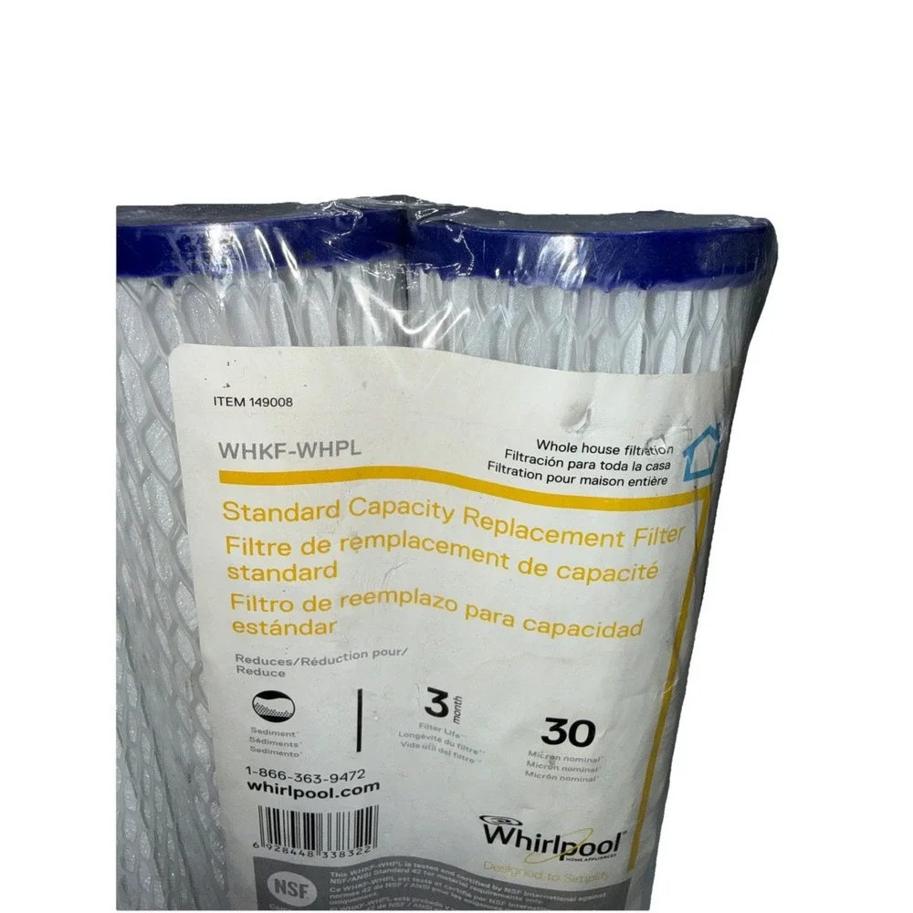 2-Whirlpool‎ WHKF-WHPL Standard Capacity Filtration Filter Item 149008 (2 Pack)